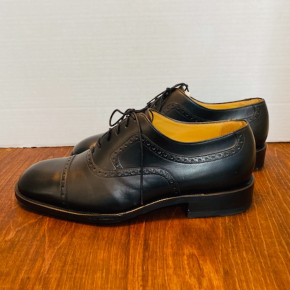 Bally Benedict Leather Men\'s Square Cap Toe Shoes. main image 8